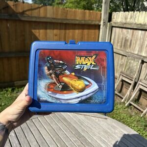Max Steel Vintage Plastic Lunch‎ box  2001 Blue